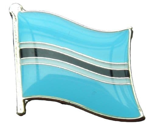 Botswana Flag Pin Badge / Brooch