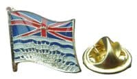British Columbia Flag Pin Badge Brooch