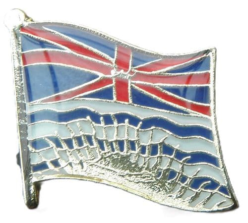 British Columbia Flag Pin Badge Brooch