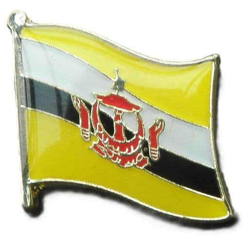 Brunei Flag Pin Badge Negara Brunei Darussalam Abode of Peace