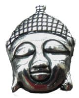 Buddha Head Pin Badge - Buddhism Buddhist Brooch
