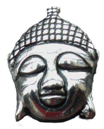 Buddha Head Pin Badge - Buddhism Buddhist Brooch
