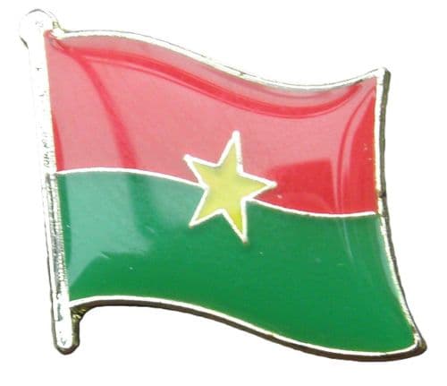 Burkina Faso Flag Pin Badge Brooch