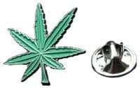 Cannabis Leaf Pin Badge Marijuana Weed Brooch