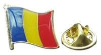 Chad Flag Tie Pin Badge Brooch Republic Tchad N'Djamena
