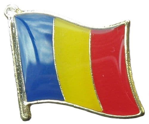Chad Flag Tie Pin Badge Brooch Republic Tchad N'Djamena