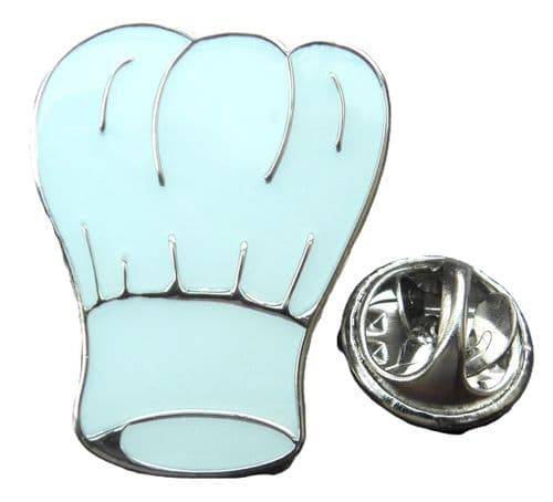 Chef Hat White Toque Pin Badge