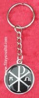 Chi-Rho Alpha-Omega Keyring Chi Rho Christian Key Ring