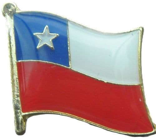 Chile Chilean Flag Pin Badge Repblica de Chile Republic