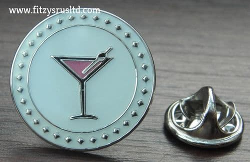 Cocktail Glass Lapel Hat Tie Cap Pin Badge Gift Souvenir - Hen Stag Night Brooch