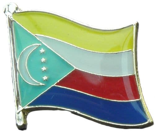Comoros Flag Lapel Hat Cap Tie Pin Badge Union des Comores Udzima wa Komori New