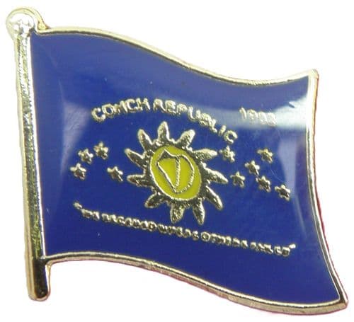 Conch Republic Flag Lapel Hat Cap Tie Pin Badge Brooch