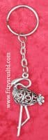 Crane Bird Key Ring Gruiformes Gruidae Keyring