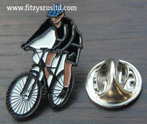 Cyclist Lapel Hat Cap Tie Pin Badge Cycle Bicycle Metal Brooch Bike Gift Souvenir