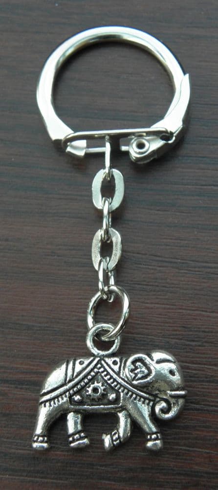 Cute Felt Elephant Keychain / Keyring - Handmade In Nepal With - Foto 12