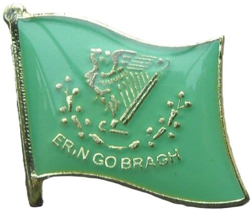 Erin go bragh Flag Lapel Hat Cap Tie Pin Badge Braugh Flag of Los San Patricios