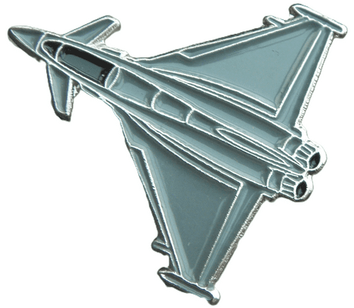 Euro Fighter Plane Aircraft Pilot Lapel Hat Tie Pin Badge Aviator Aeroplane Gift