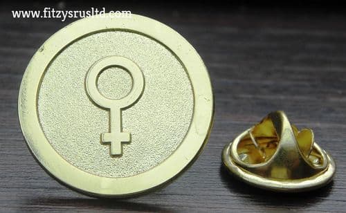Female / Venus Symbol Lapel Pin Badge Pride Lesbian Gay Diversity Feminist Sign