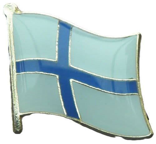 Finland Country Flag Lapel Hat Cap Tie Pin Badge Suomen tasavalta Republiken New