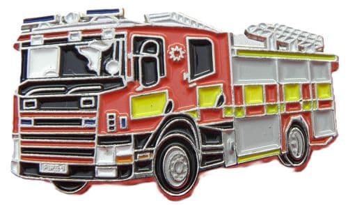Fire Engine Metal Lapel Hat Tie Cap Pin Badge Firefighter appliance Brooch Gift