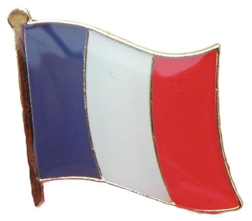 France French Country Flag - Enamel Lapel / Hat / Cap / Tie Pin Badge #1 - New