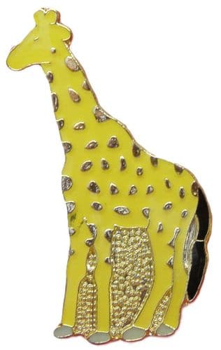 Giraffe Metal Lapel Hat Cap Tie Pin Badge Brooch - Animal Lover Souvenir Gift