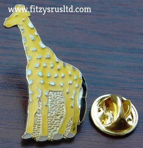 Giraffe Metal Lapel Hat Cap Tie Pin Badge Brooch - Animal Lover Souvenir Gift