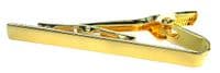 Gold Tie Bar Fix Clip Metal Clasp Plain
