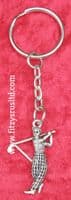 Golfer Metal Keyring Key Ring Golf Golfers Souvenir