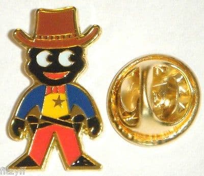 Golly Cowboy Metal Lapel Hat Tie Cap Pin Badge - Country & Western Brooch - New