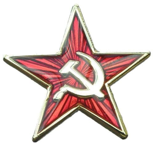 Hammer & Sickle Red Star Communist Lapel Pin Badge Brooch Revolution Socialist