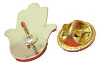 Hamsa Lapel Hat Cap Tie Pin Badge - Khamsa hand of Fatima Brooch - khomsah Charm