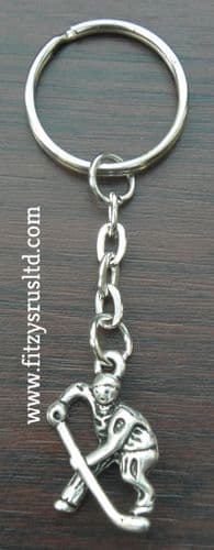 Hockey Player Keyring Key Ring Sport Lovers Gift Souvenir