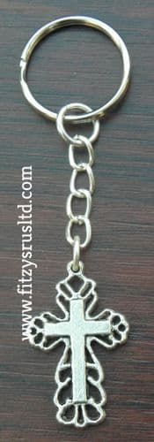Holy Cross Keyring Religious Christian Key Ring Gift Souvenir