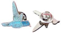 Hummingbird Lapel Hat Cap Tie Pin Badge / Brooch Humming Bird Lovers Gift - New