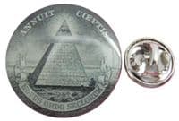 Illuminati Lapel Hat Cap Tie Pin Badge All-seeing Eye of God Providence Pyramid