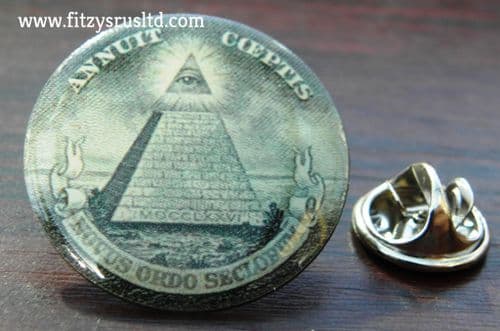 Illuminati Lapel Hat Cap Tie Pin Badge All-seeing Eye of God Providence Pyramid