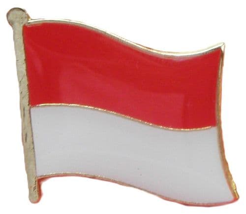 Indonesia Indonesian Country Flag Lapel Hat Cap Tie Pin Badge / Brooch Republic
