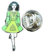 Irish Dancer Lapel Hat Tie Pin Badge Ireland Dancing Dance Celtic Knot Brooch