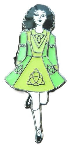 Irish Dancer Lapel Hat Tie Pin Badge Ireland Dancing Dance Celtic Knot Brooch