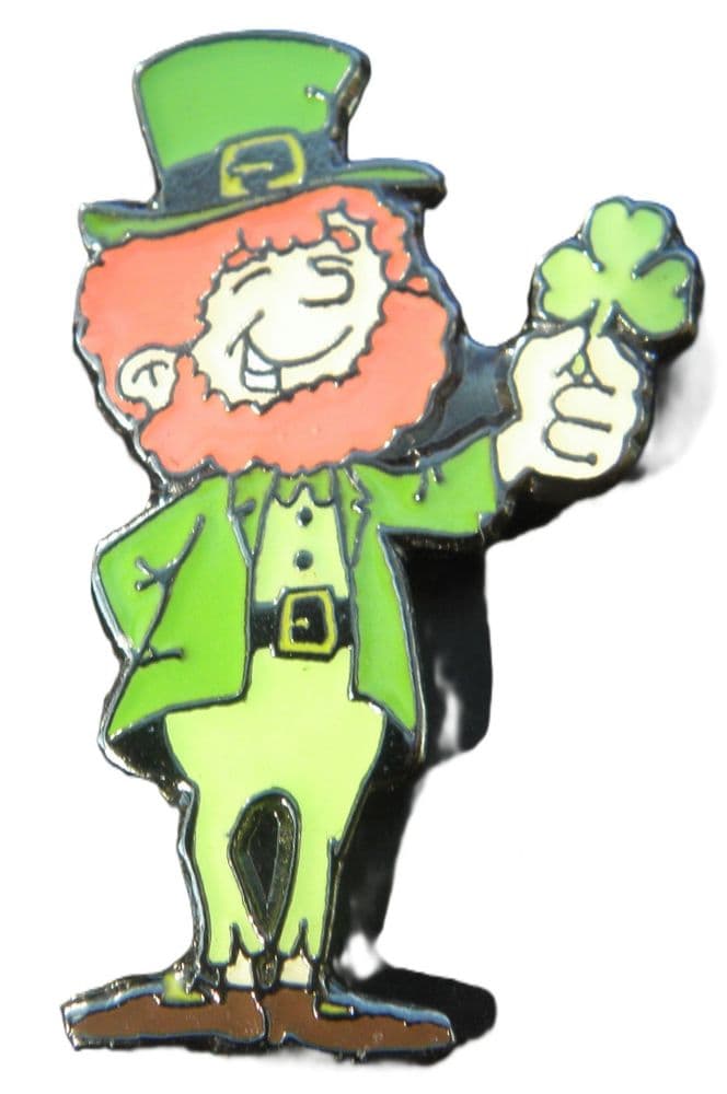 Irish Leprechaun Lapel Hat Tie Pin Badge Shamrock Brooch Eire St Patricks Day