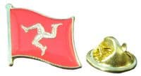 Isle of Man Flag Lapel Hat Cap Tie Pin Badge Ellan Vannin Mann IOM Brooch