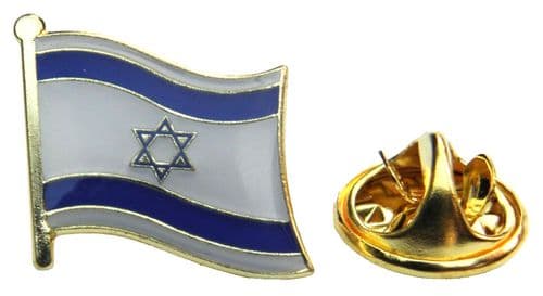 Israel Flag Star of David Metal Pin Badge
