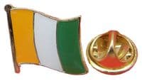 Ivory Coast Country Flag Lapel Hat Cap Tie Pin Badge Republic of Cte d'Ivoire