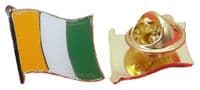Ivory Coast Country Flag Lapel Hat Cap Tie Pin Badge Republic of Cte d'Ivoire