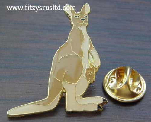 Kangaroo Lapel Hat Cap Tie Pin Badge Australia Australian Brooch Animal Lovers Gift