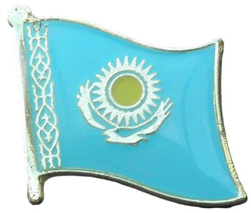 Kazakhstan Flag Lapel Hat Cap Tie Pin Badge  Qazaqstan  - New