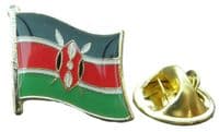 Kenya Kenyan Country Flag - Lapel - Hat - Cap - Tie Pin Badge - Brand New