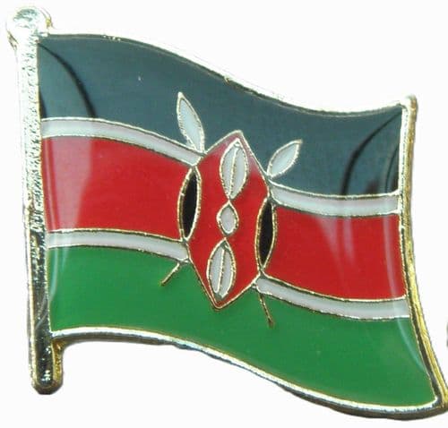 Kenya Kenyan Country Flag - Lapel - Hat - Cap - Tie Pin Badge - Brand New