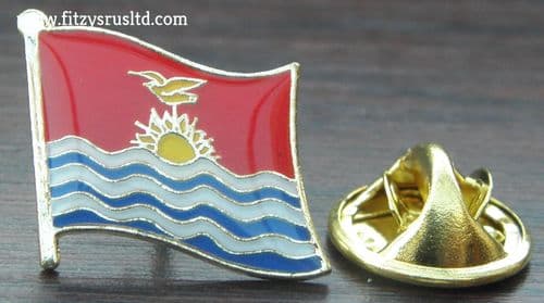 Kiribati Flag Lapel Hat Cap Tie Pin Badge Tarawa Ribaberiki Kiribati Republic of